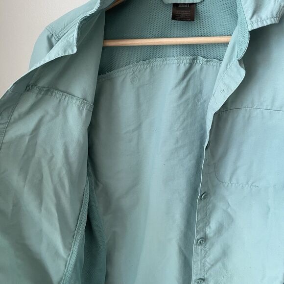 REI Co-op Womens‎ Blue Long Sleeve Button Up Athletic Size Small - Picture 3 of 10